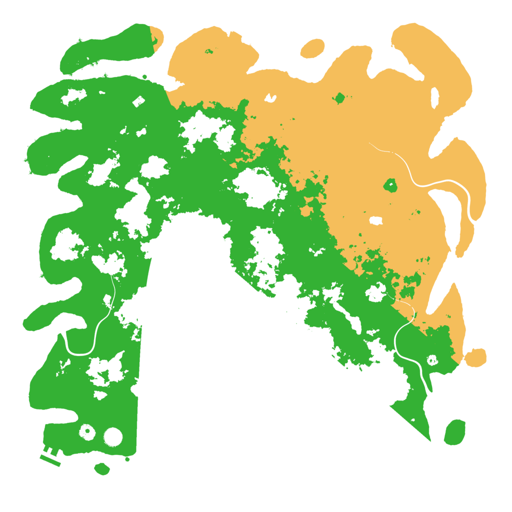 Biome Rust Map: Procedural Map, Size: 4800, Seed: 783457604