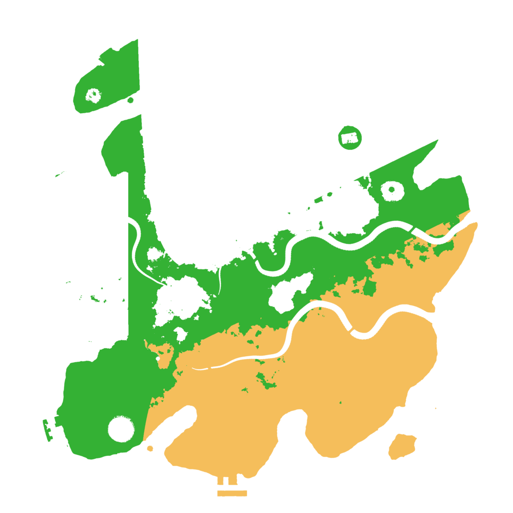 Biome Rust Map: Procedural Map, Size: 3500, Seed: 2369