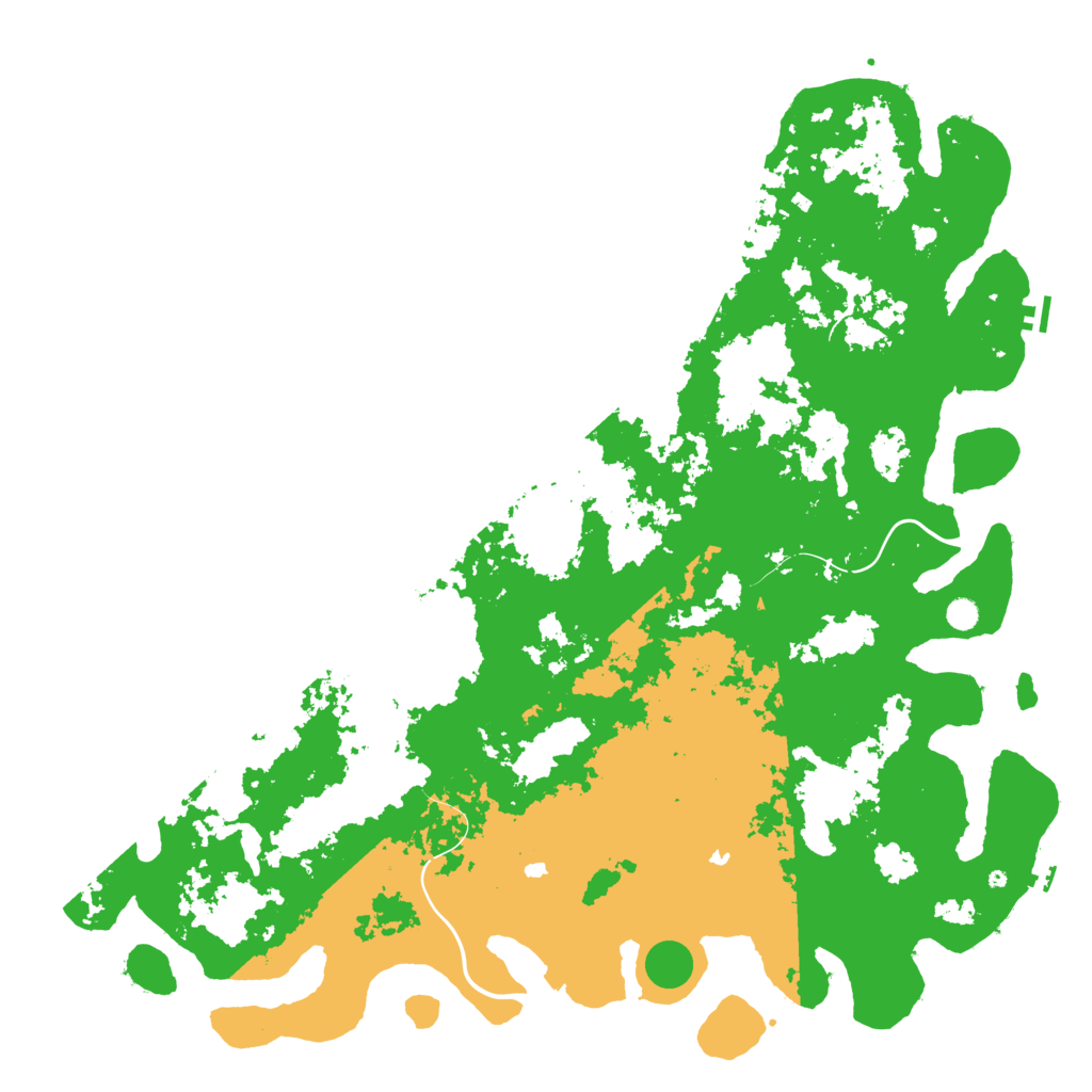 Biome Rust Map: Procedural Map, Size: 6000, Seed: 358258510