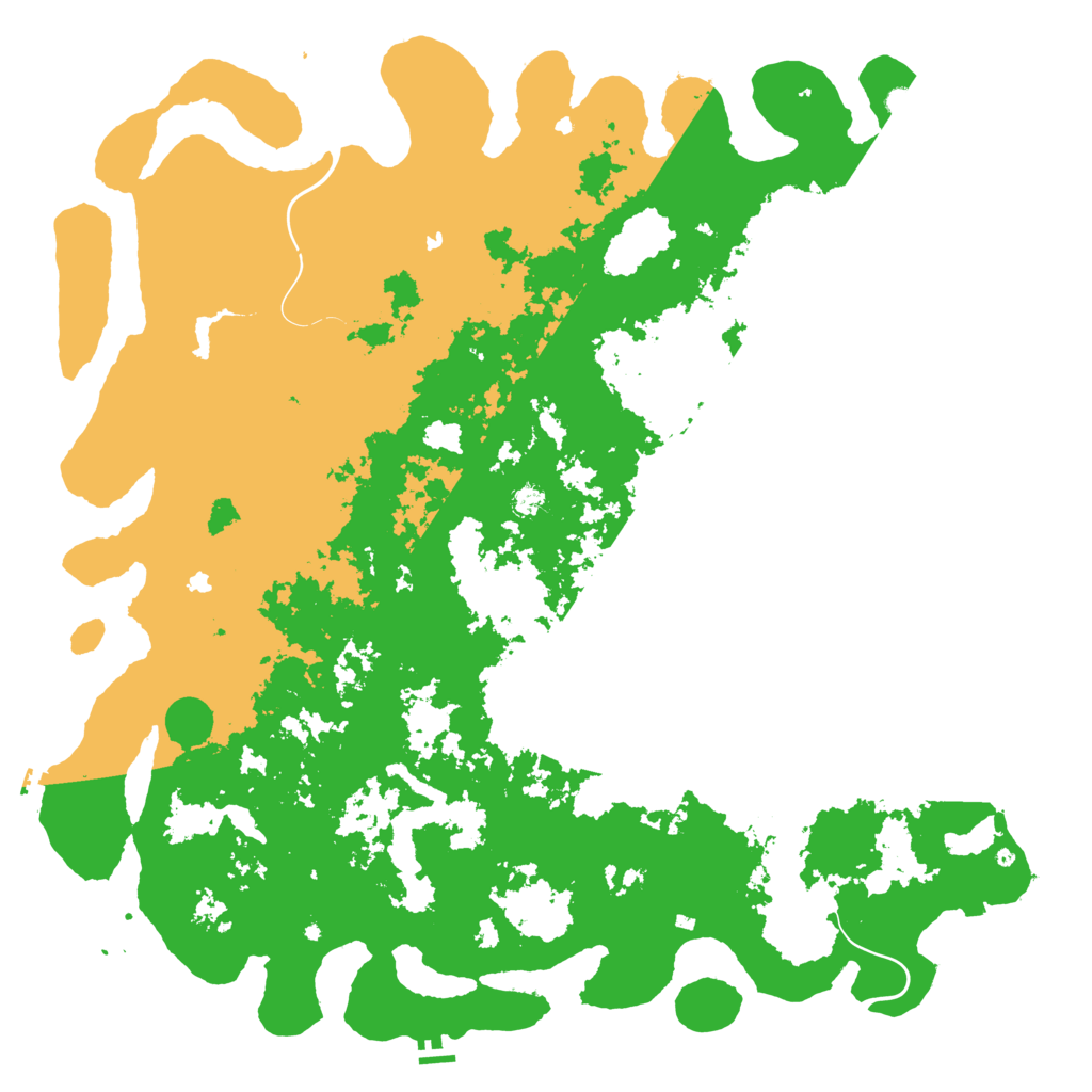 Biome Rust Map: Procedural Map, Size: 6000, Seed: 501056804