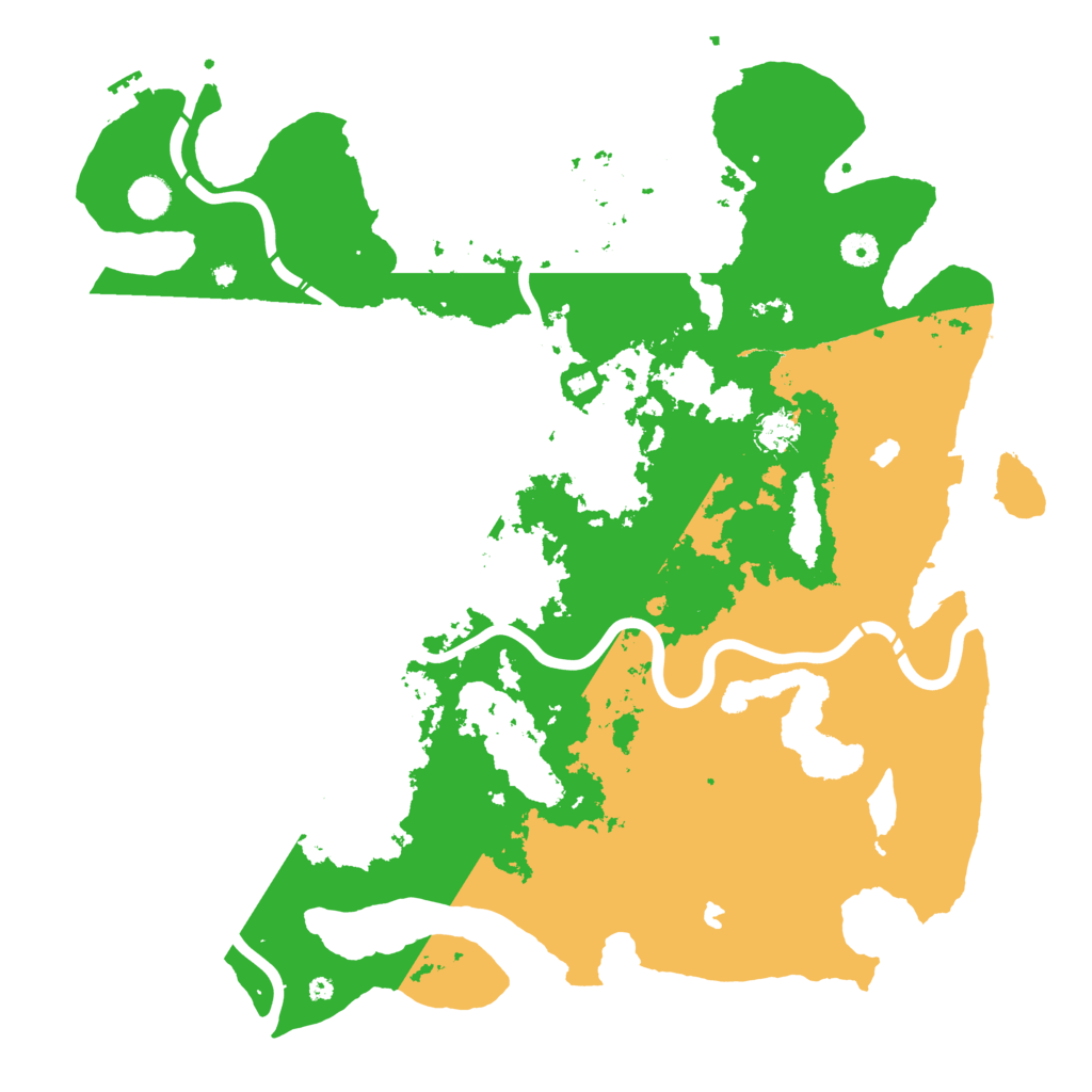 Biome Rust Map: Procedural Map, Size: 4500, Seed: 2035774447