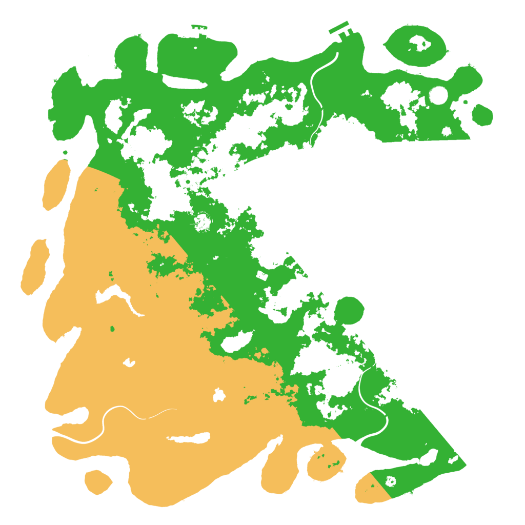 Biome Rust Map: Procedural Map, Size: 5000, Seed: 13245