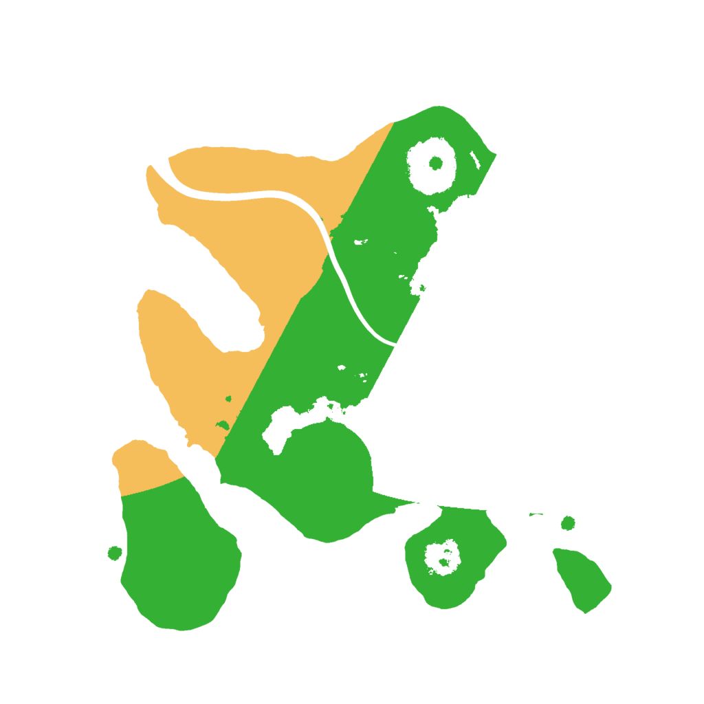 Biome Rust Map: Procedural Map, Size: 2000, Seed: 1627998715