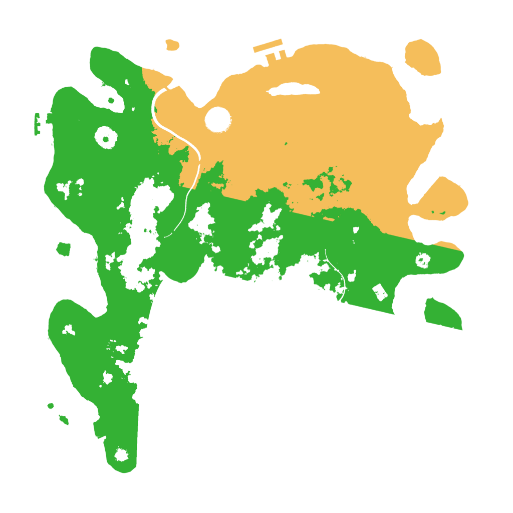 Biome Rust Map: Procedural Map, Size: 3500, Seed: 2232025