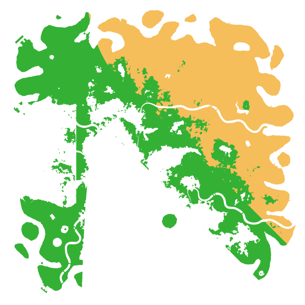 Biome Rust Map: Procedural Map, Size: 6000, Seed: 20000404