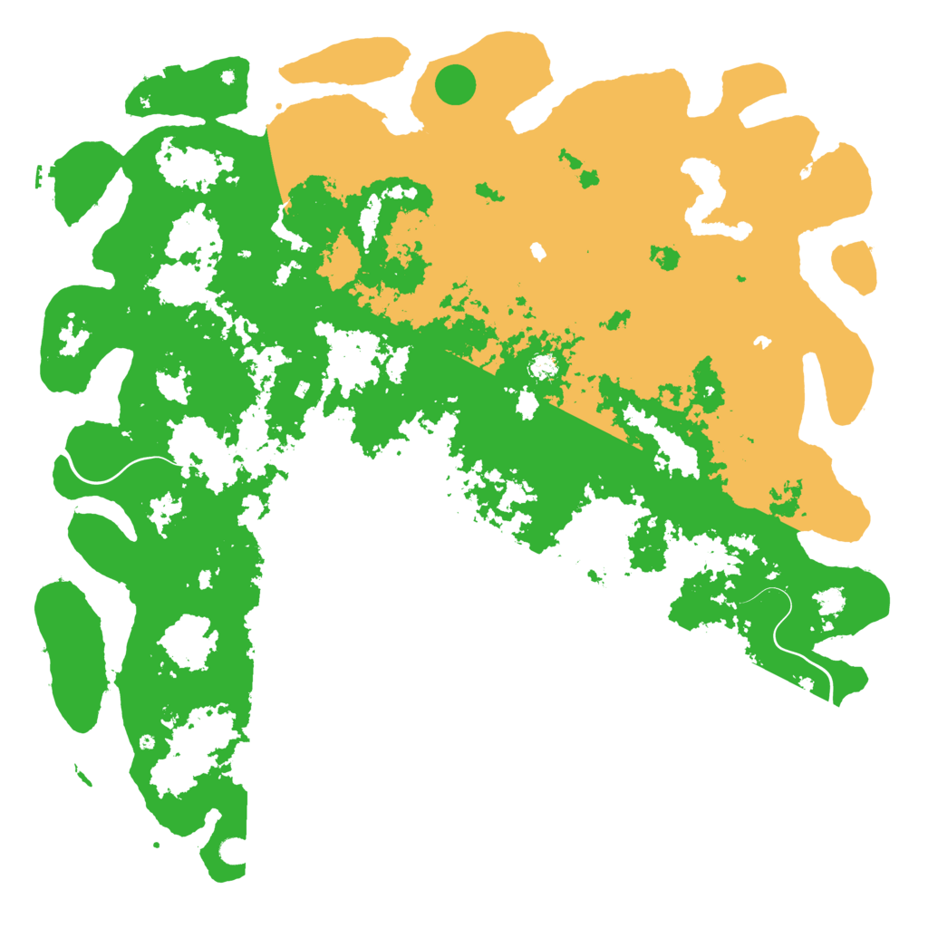 Biome Rust Map: Procedural Map, Size: 6000, Seed: 9853796