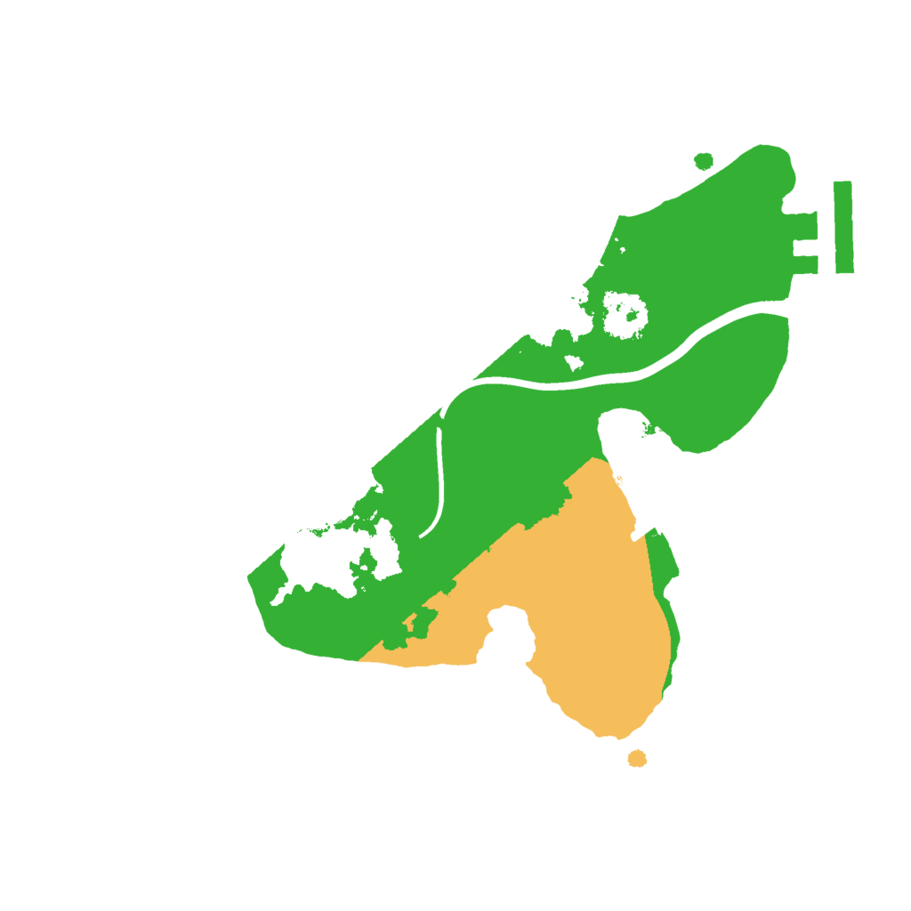 Biome Rust Map: Procedural Map, Size: 2000, Seed: 1222497150