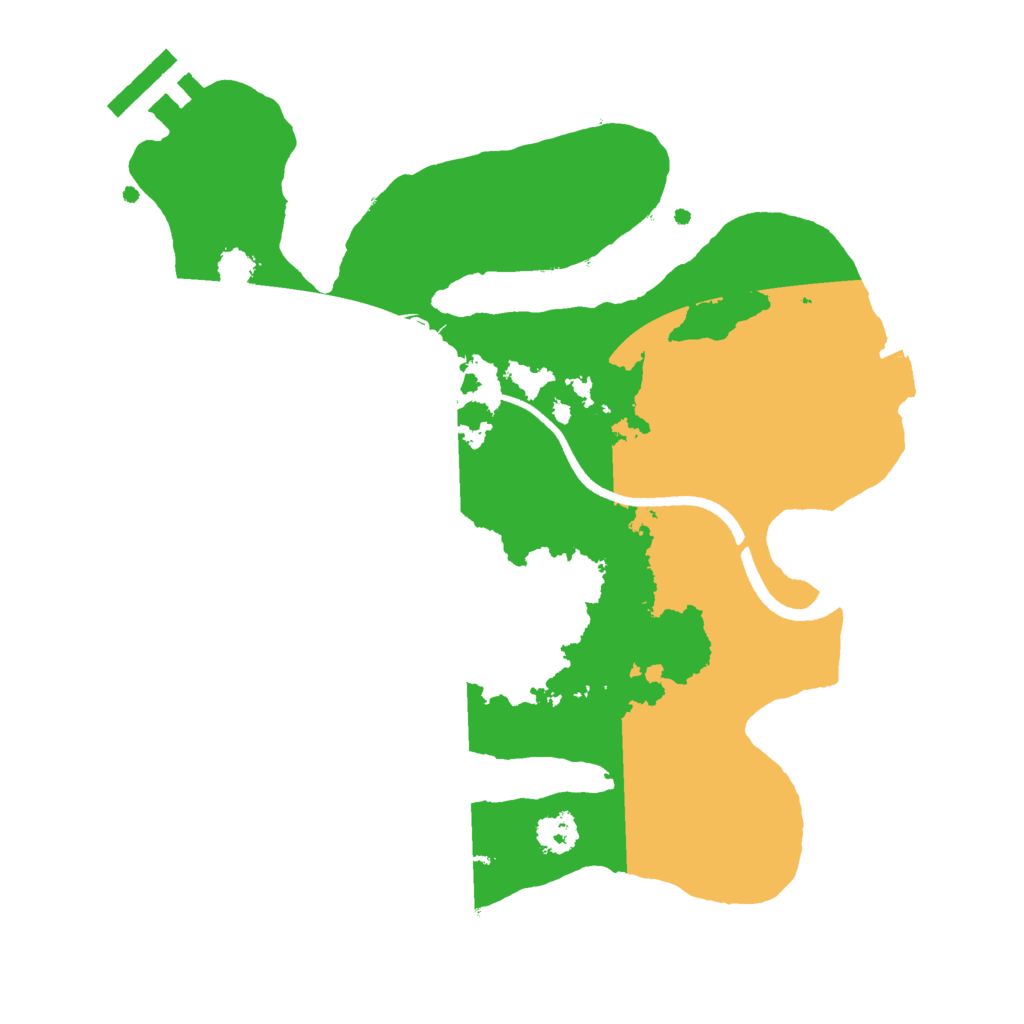 Biome Rust Map: Procedural Map, Size: 2500, Seed: 874029958