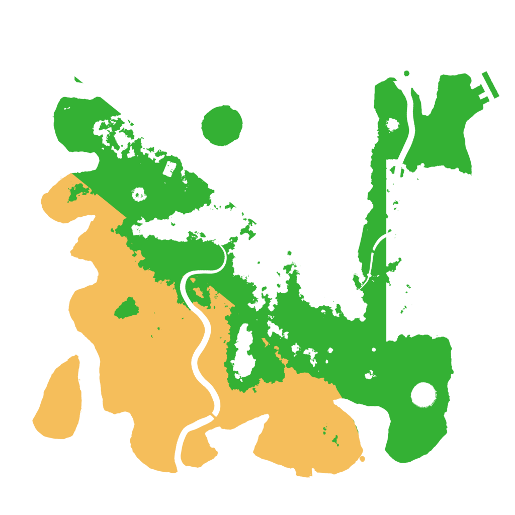 Biome Rust Map: Procedural Map, Size: 3700, Seed: 150319557