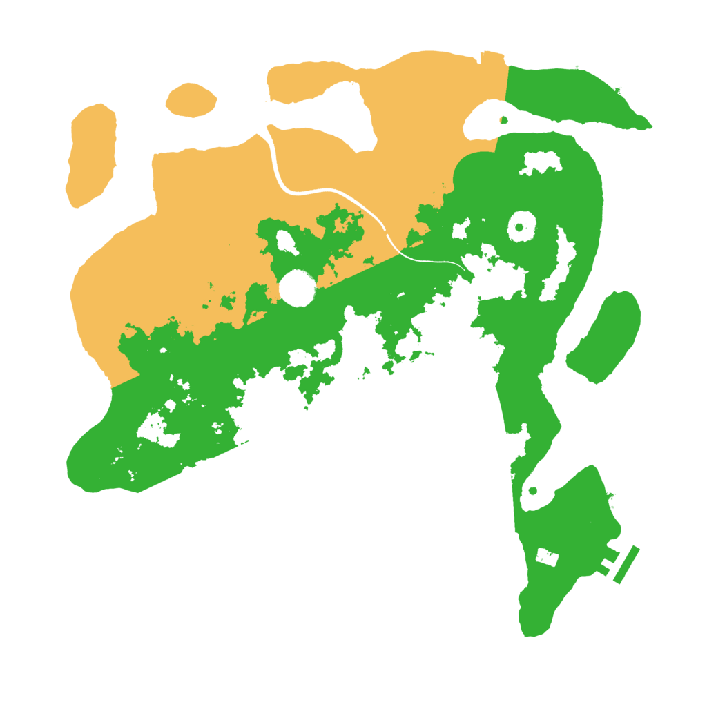 Biome Rust Map: Procedural Map, Size: 3500, Seed: 1270215764