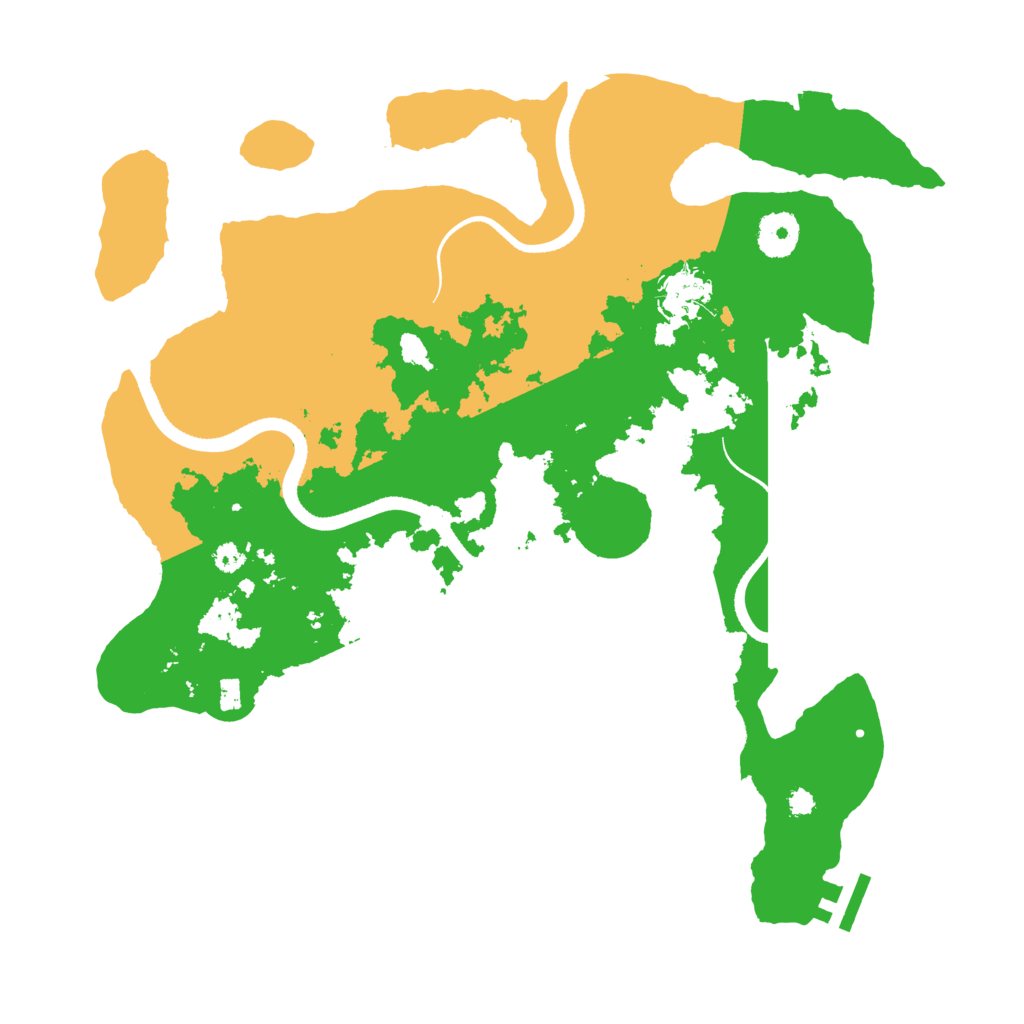 Biome Rust Map: Procedural Map, Size: 3500, Seed: 1270215764