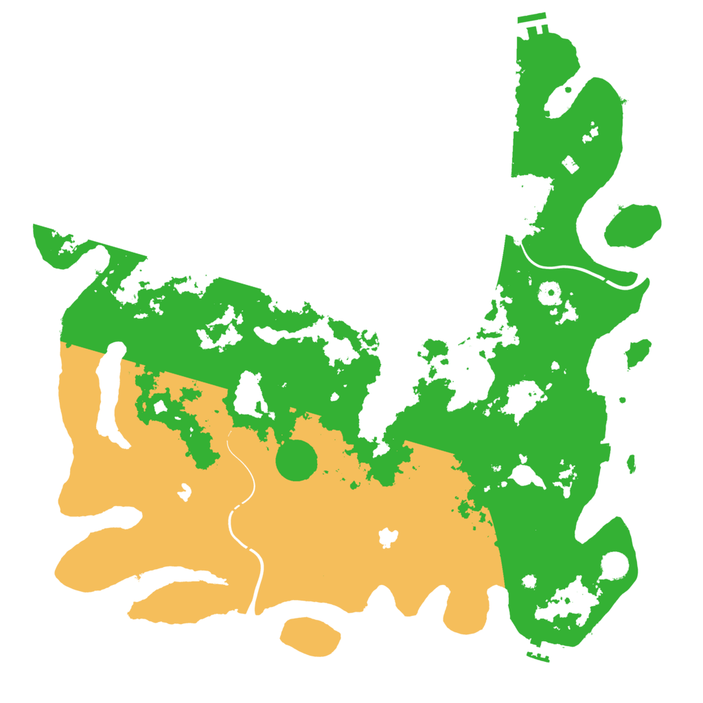 Biome Rust Map: Procedural Map, Size: 4500, Seed: 1336397256