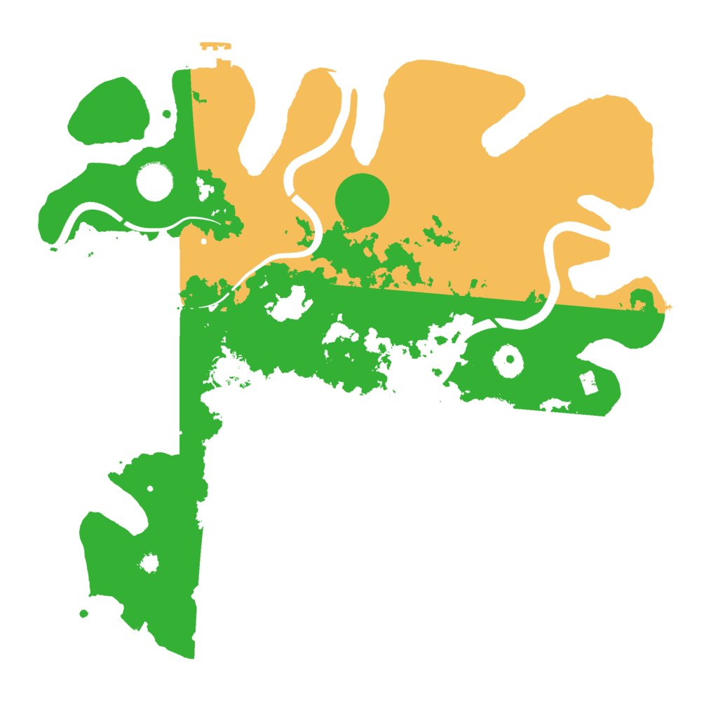 Biome Rust Map: Procedural Map, Size: 3500, Seed: 151770329