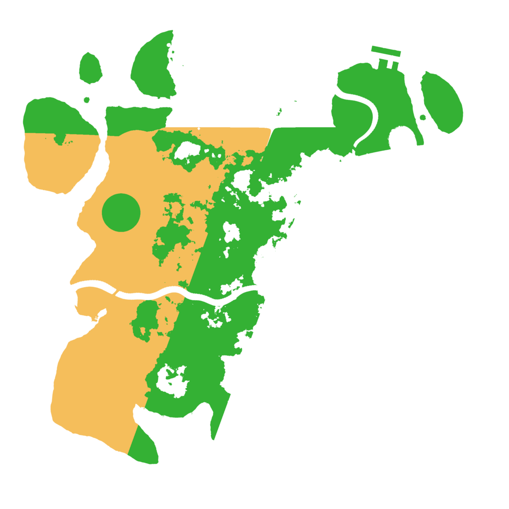 Biome Rust Map: Procedural Map, Size: 3500, Seed: 1016333486