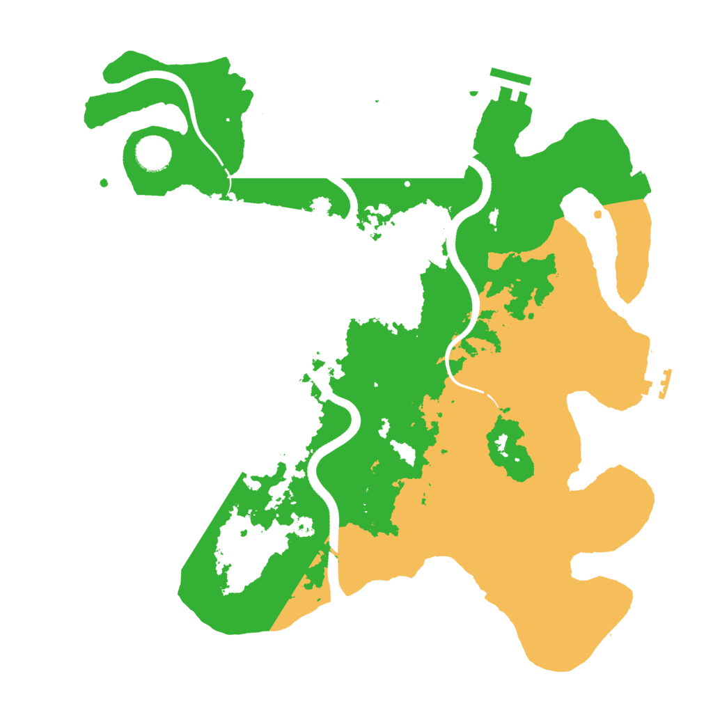 Biome Rust Map: Procedural Map, Size: 3500, Seed: 768335