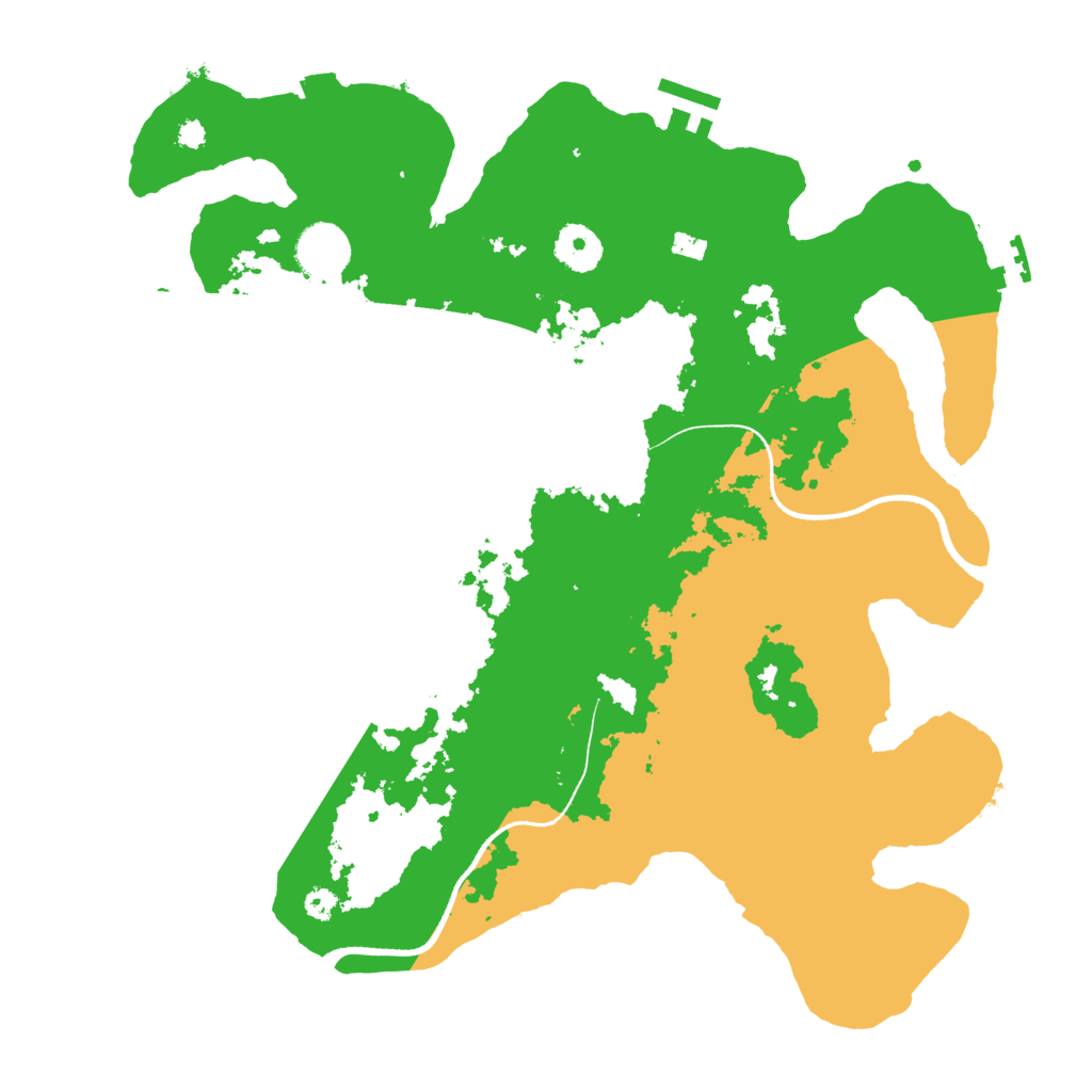 Biome Rust Map: Procedural Map, Size: 3500, Seed: 768335