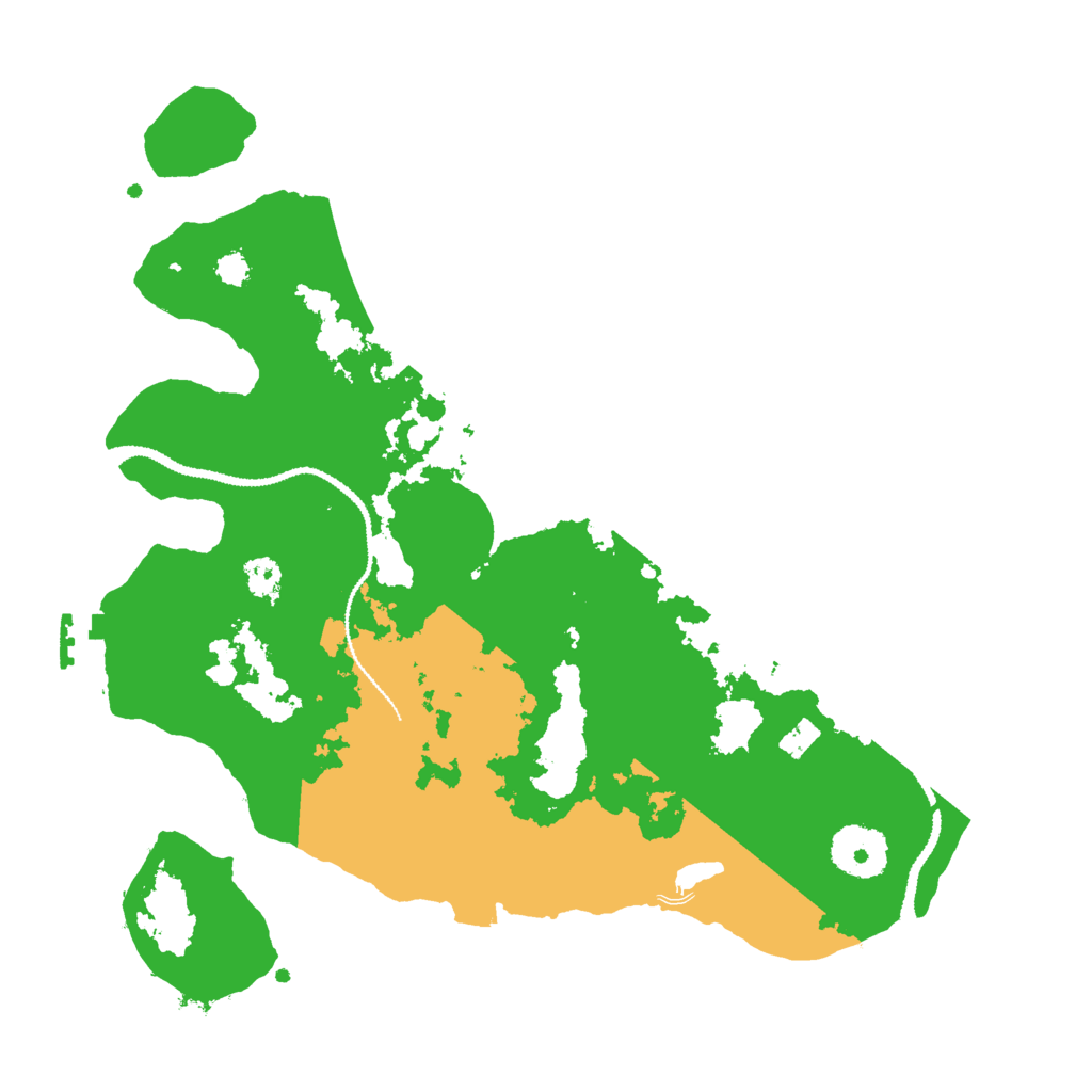 Biome Rust Map: Procedural Map, Size: 3000, Seed: 127983745