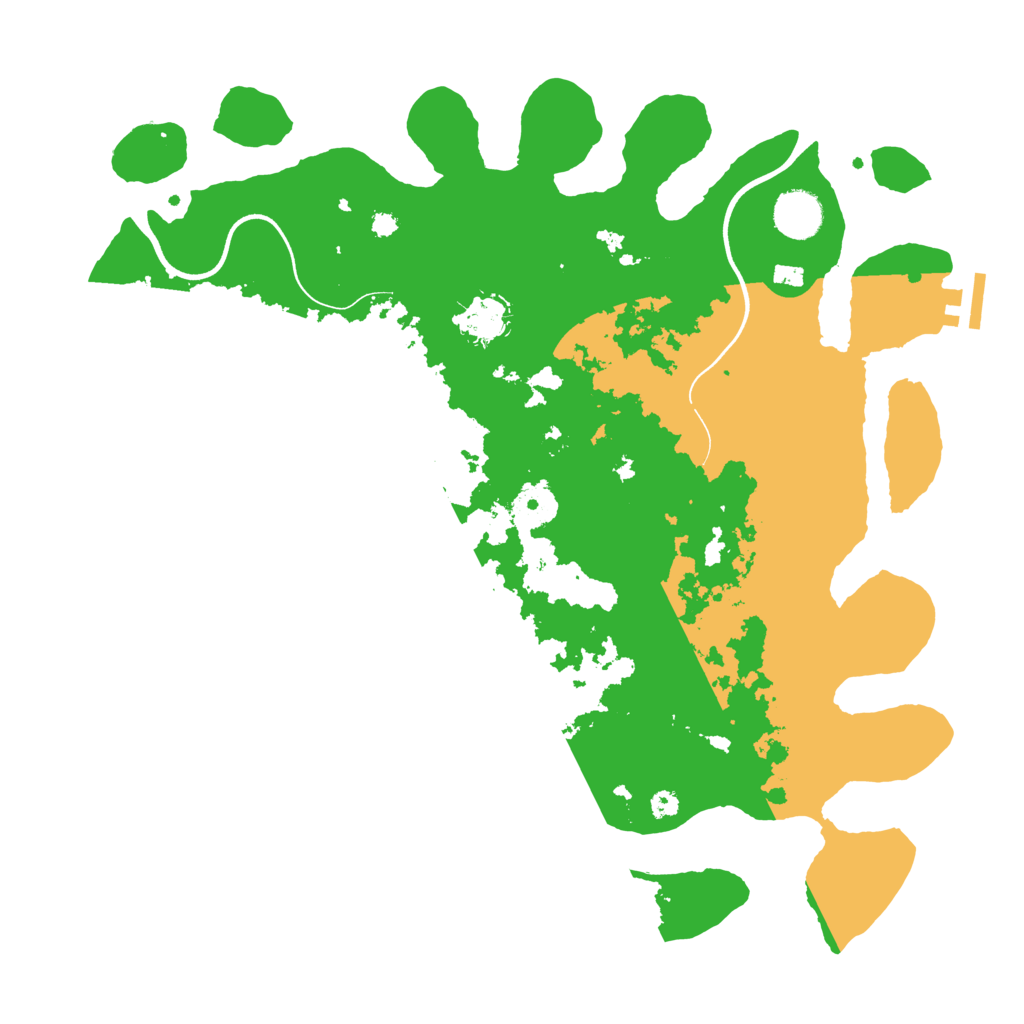 Biome Rust Map: Procedural Map, Size: 3700, Seed: 2101121890