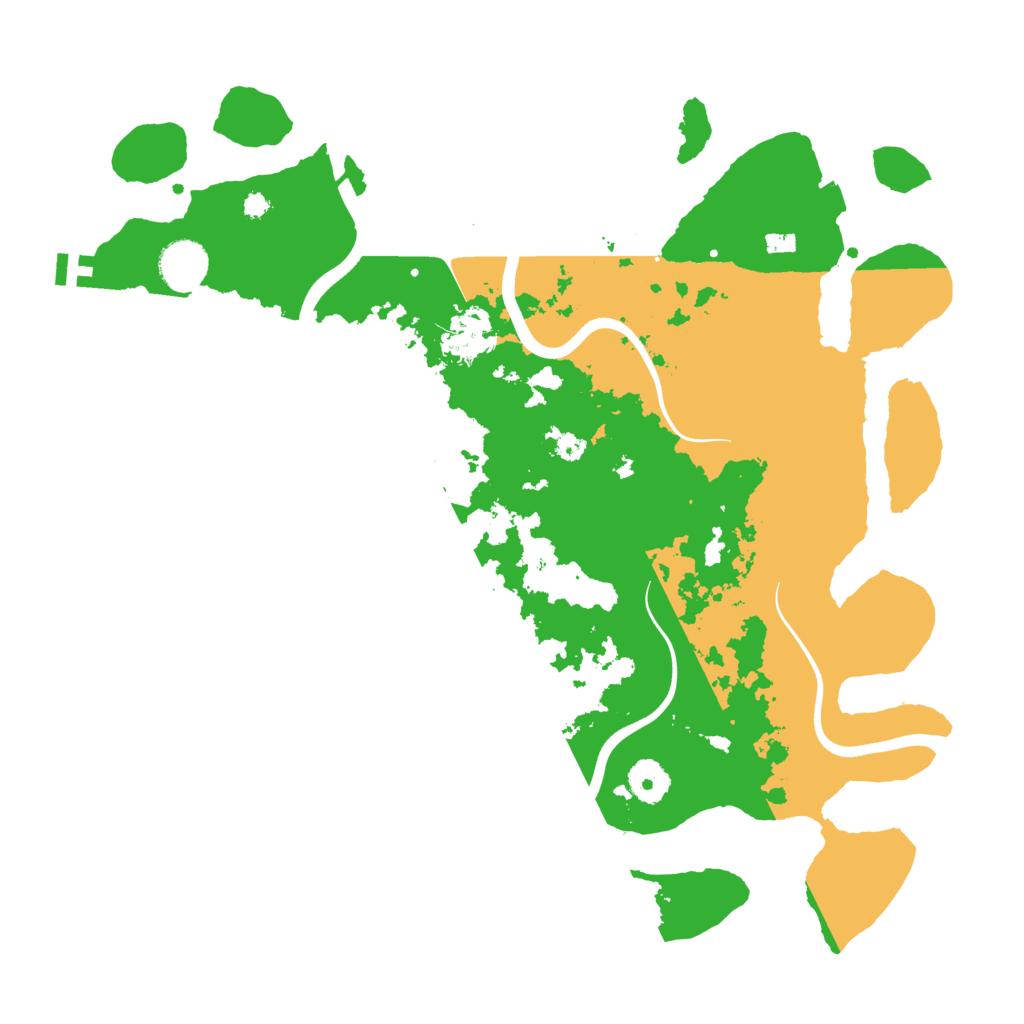 Biome Rust Map: Procedural Map, Size: 3700, Seed: 2101121890