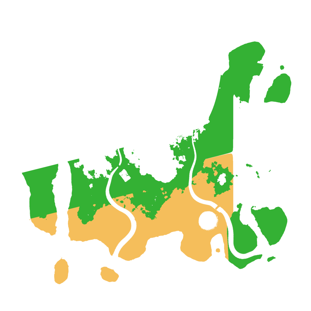 Biome Rust Map: Procedural Map, Size: 2900, Seed: 322098463