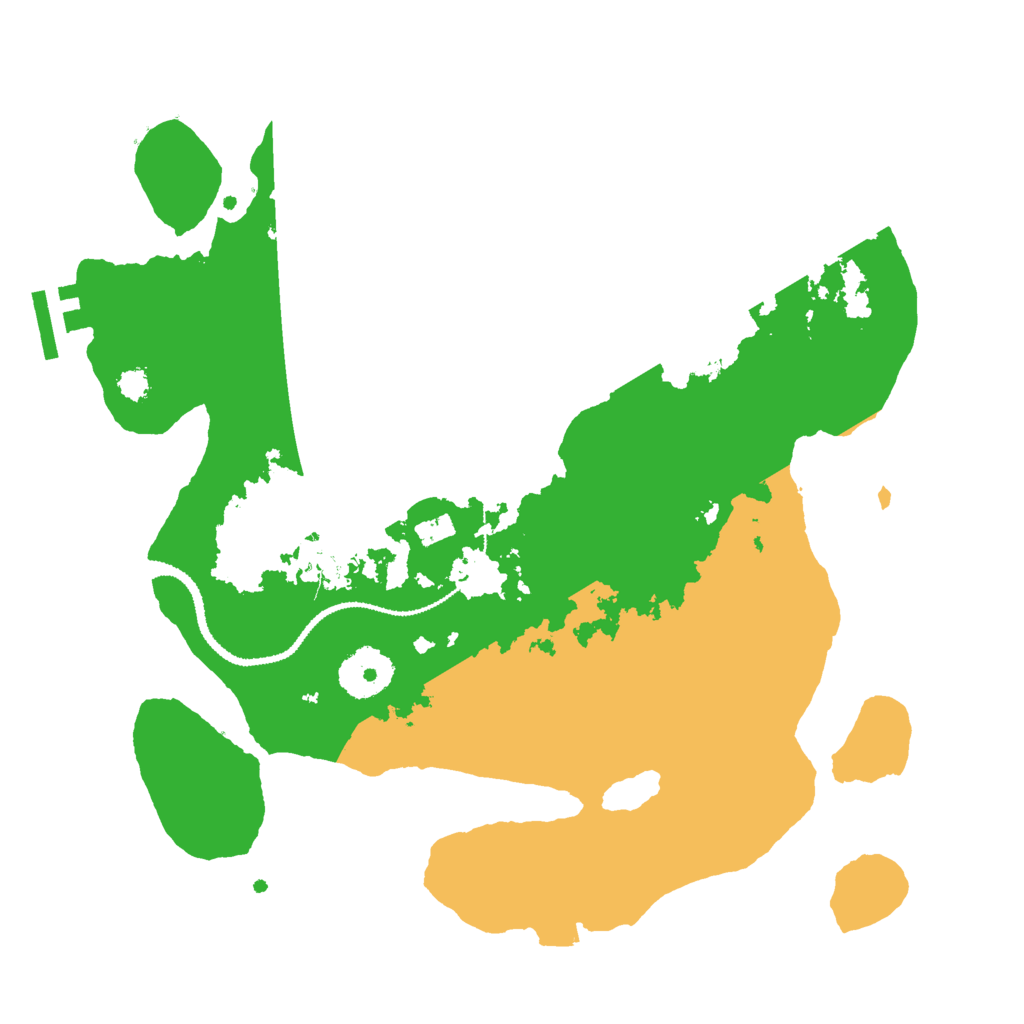 Biome Rust Map: Procedural Map, Size: 3000, Seed: 47196