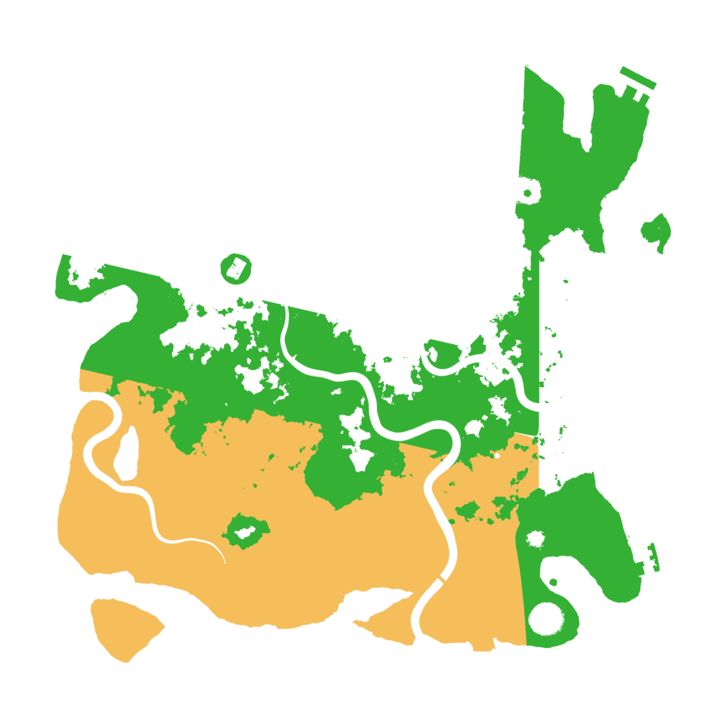 Biome Rust Map: Procedural Map, Size: 3800, Seed: 2252025