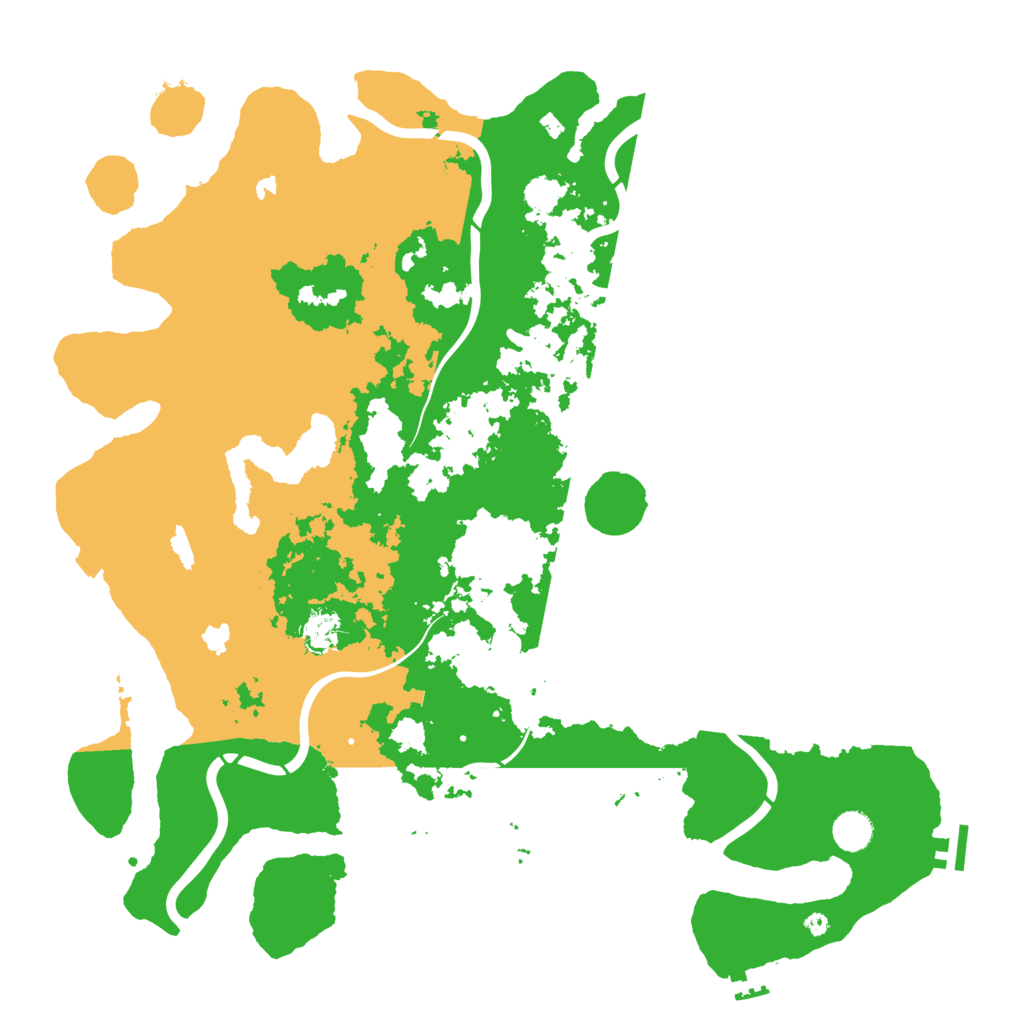 Biome Rust Map: Procedural Map, Size: 4500, Seed: 1280012662