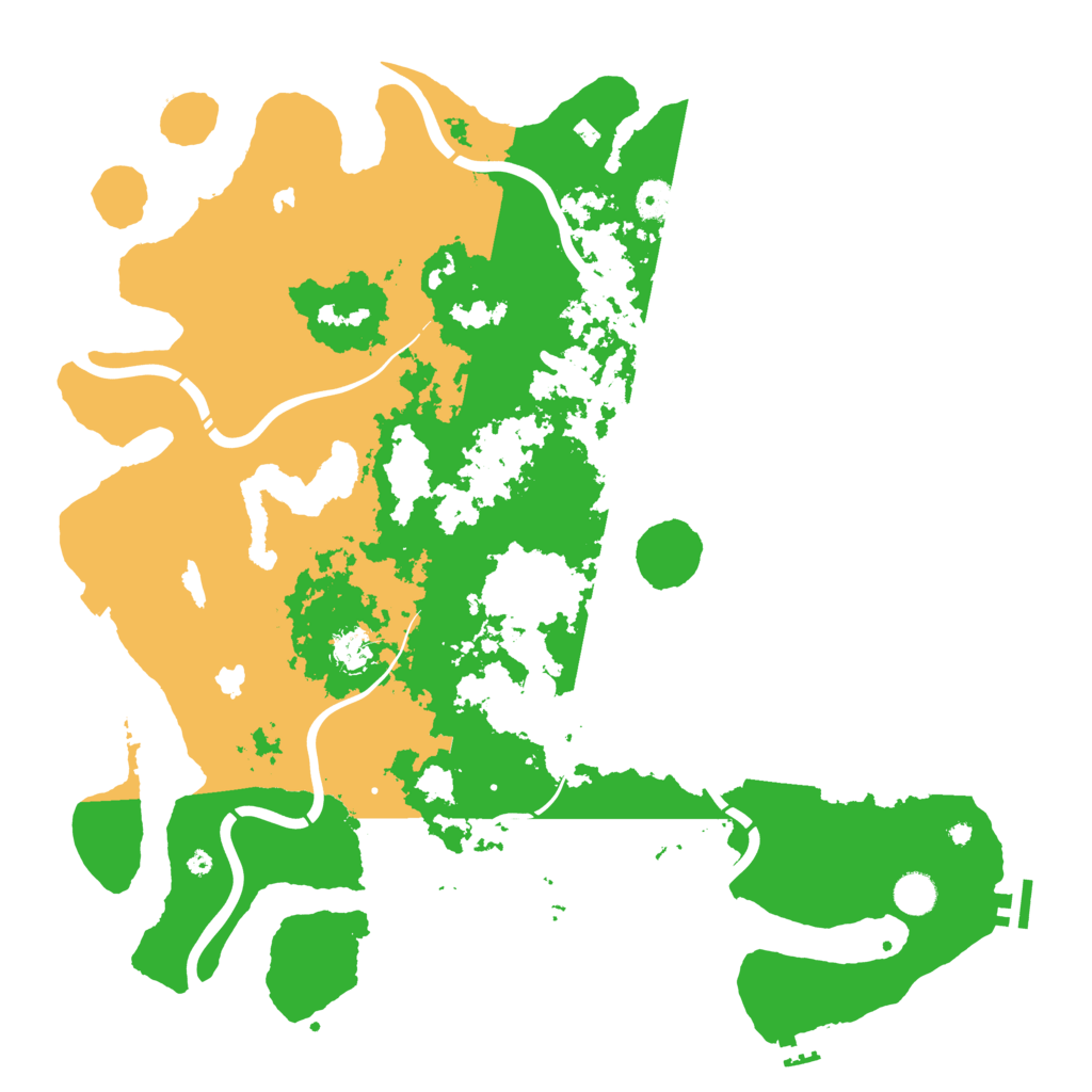 Biome Rust Map: Procedural Map, Size: 4500, Seed: 1280012662