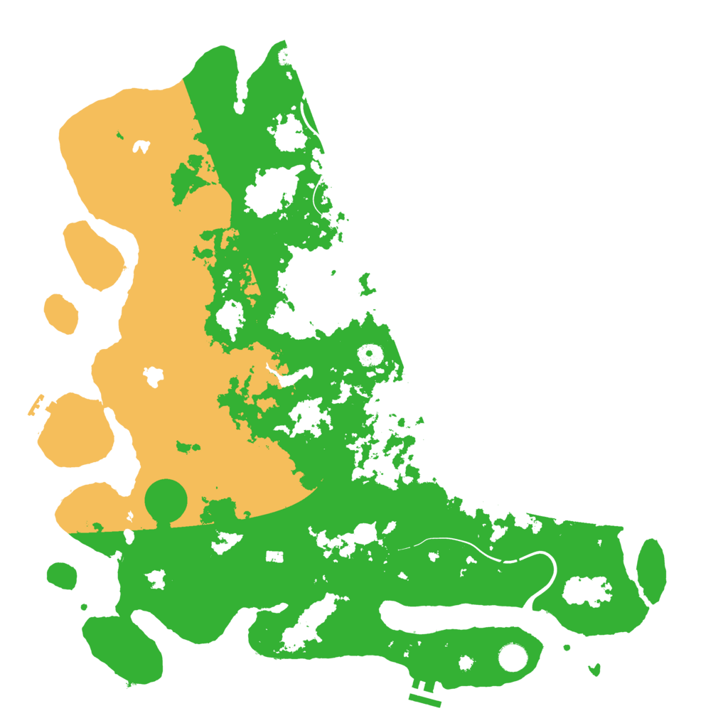 Biome Rust Map: Procedural Map, Size: 4500, Seed: 6132354