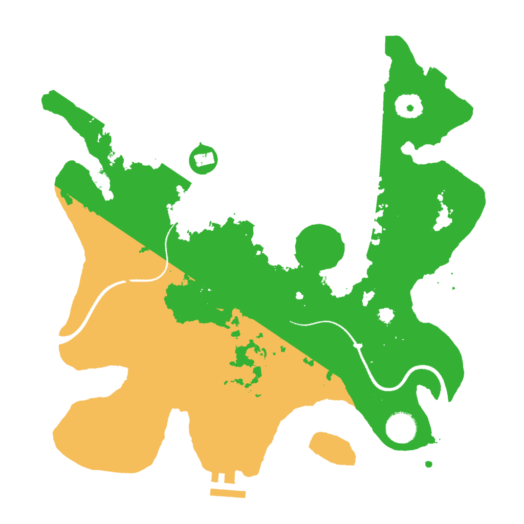 Biome Rust Map: Procedural Map, Size: 3000, Seed: 633260121