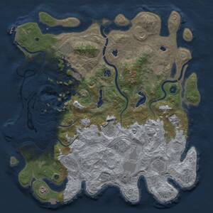 Thumbnail Rust Map: Procedural Map, Size: 4500, Seed: 200912856, 17 Monuments