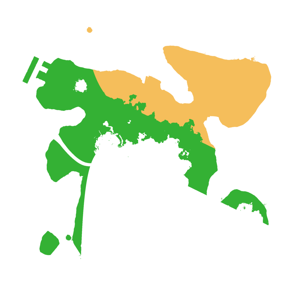 Biome Rust Map: Procedural Map, Size: 2200, Seed: 671940999