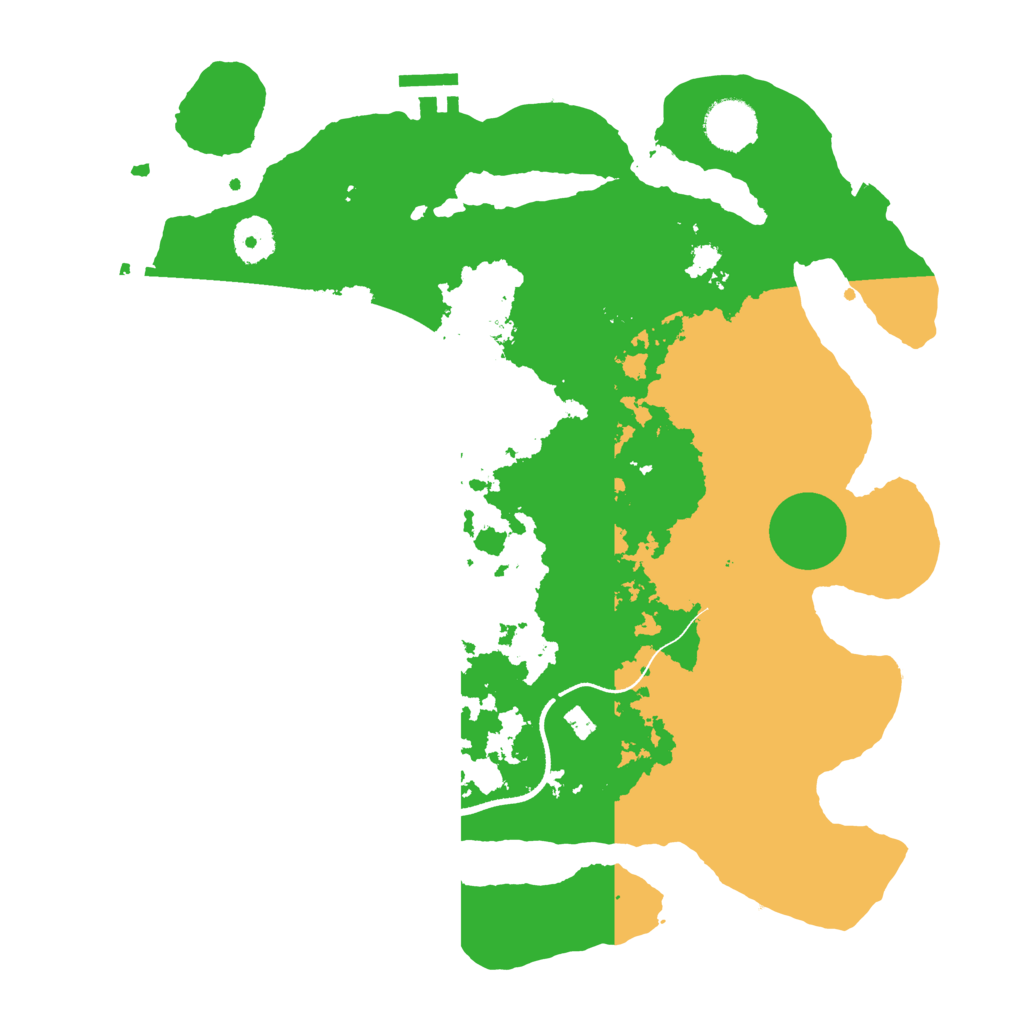 Biome Rust Map: Procedural Map, Size: 3500, Seed: 6248