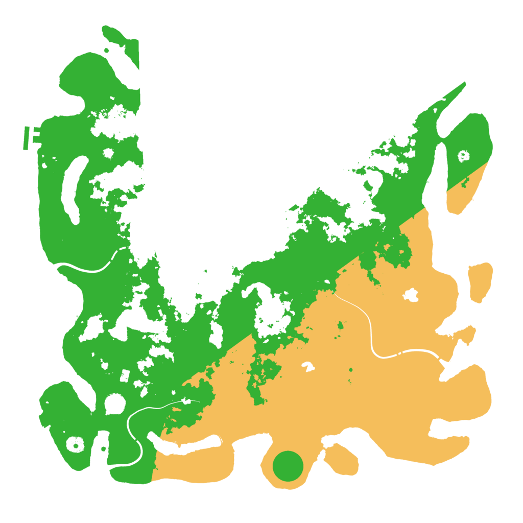 Biome Rust Map: Procedural Map, Size: 4500, Seed: 103467