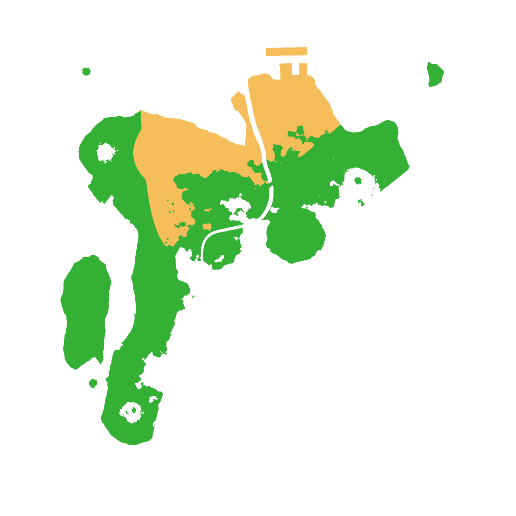 Biome Rust Map: Procedural Map, Size: 2500, Seed: 1938111401