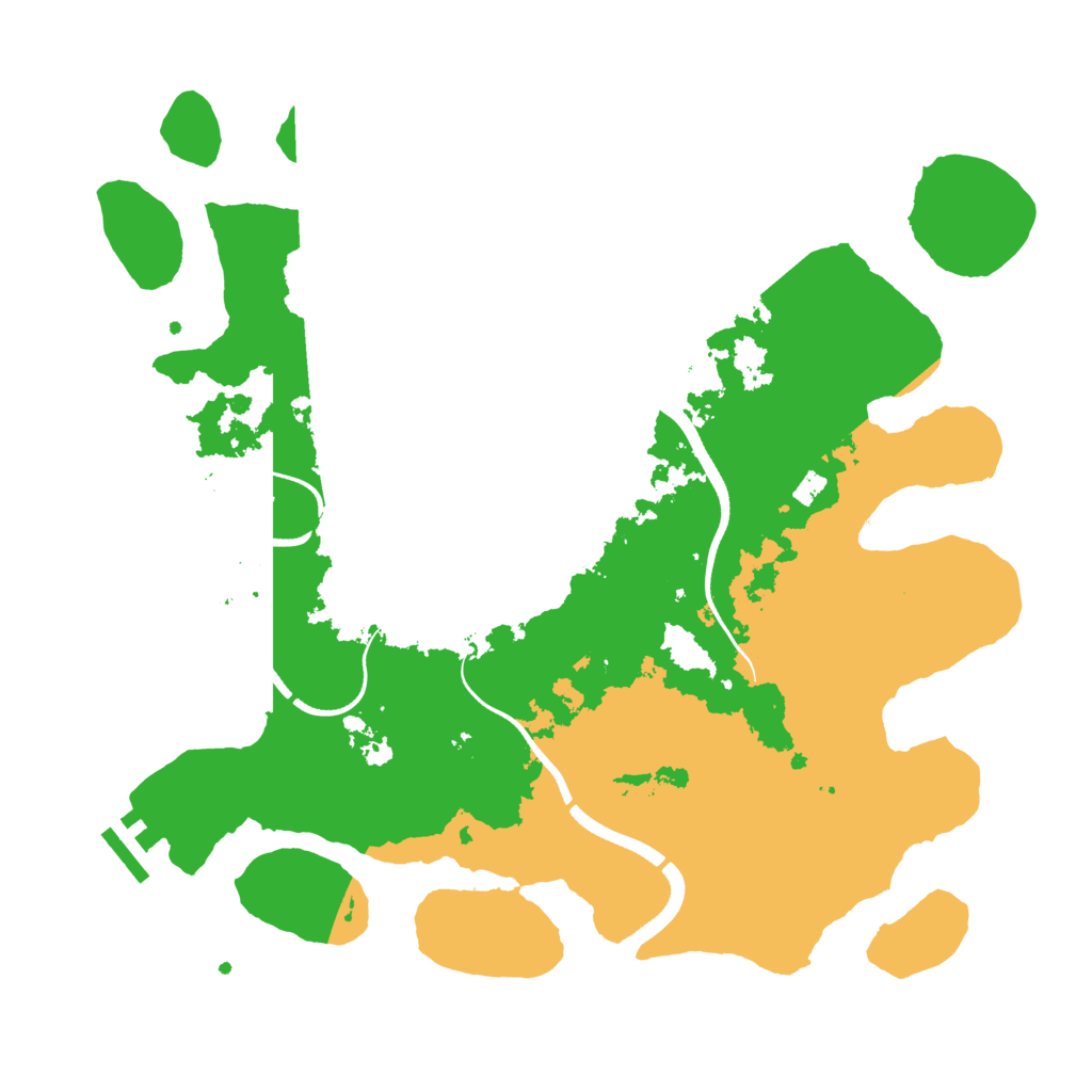 Biome Rust Map: Procedural Map, Size: 3500, Seed: 1306565125
