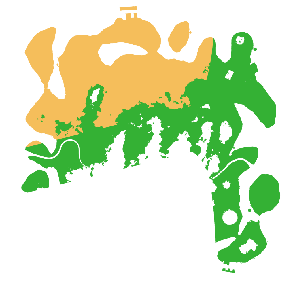 Biome Rust Map: Procedural Map, Size: 3500, Seed: 718877699