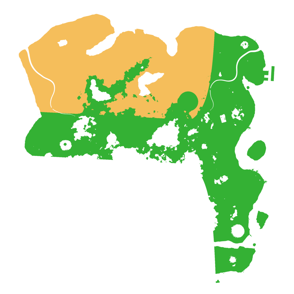 Biome Rust Map: Procedural Map, Size: 4000, Seed: 20250223