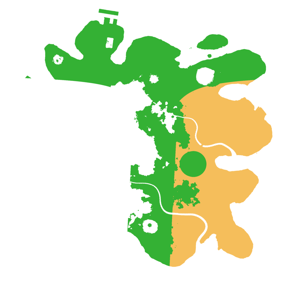 Biome Rust Map: Procedural Map, Size: 3000, Seed: 7653457