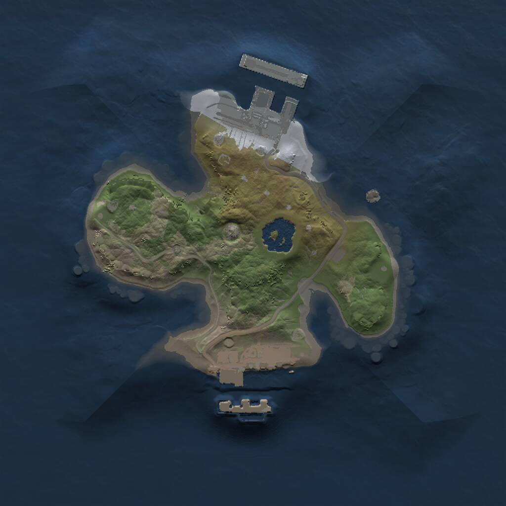 Rust Map: Procedural Map, Size: 1500, Seed: 1152129658, 3 Monuments