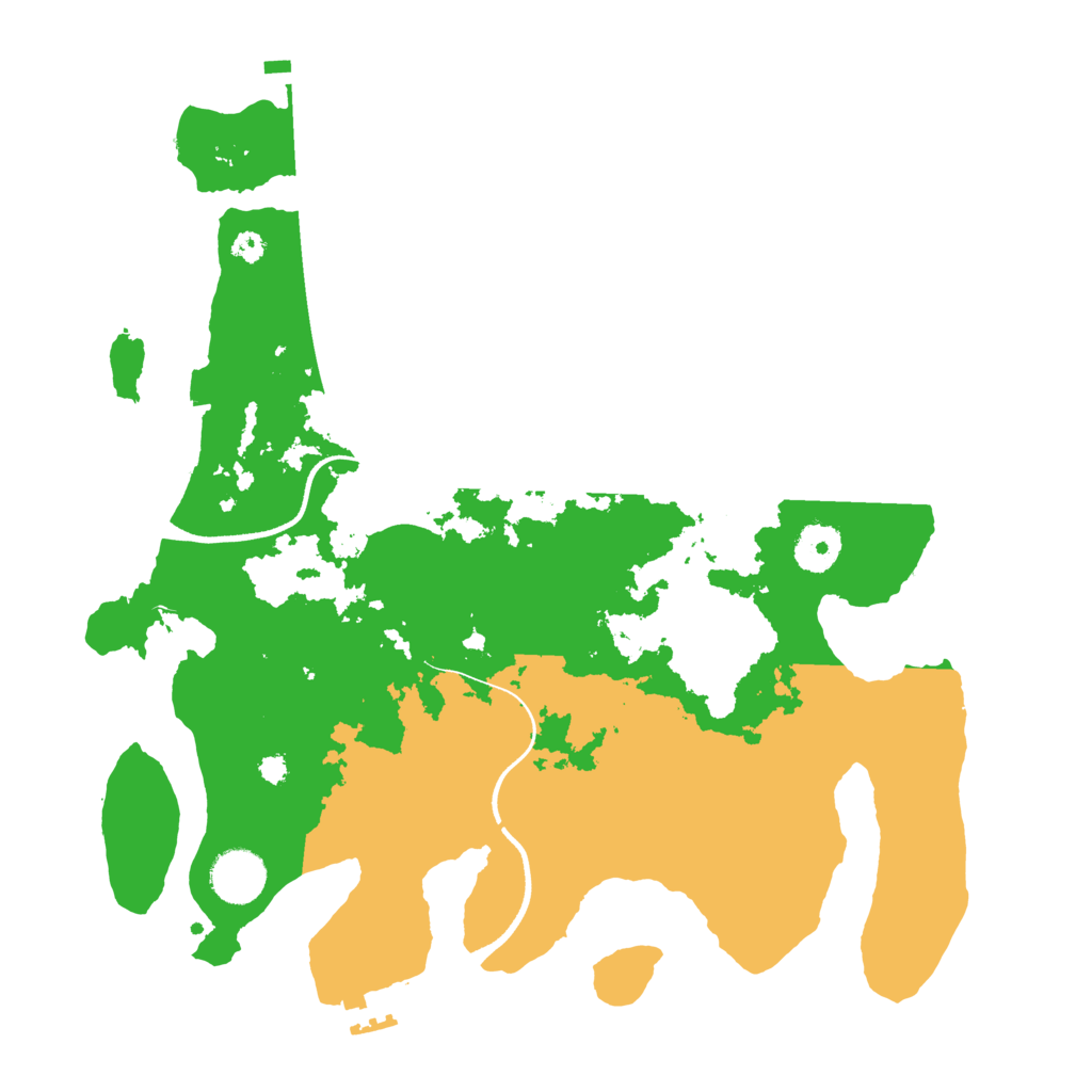 Biome Rust Map: Procedural Map, Size: 3500, Seed: 270565302