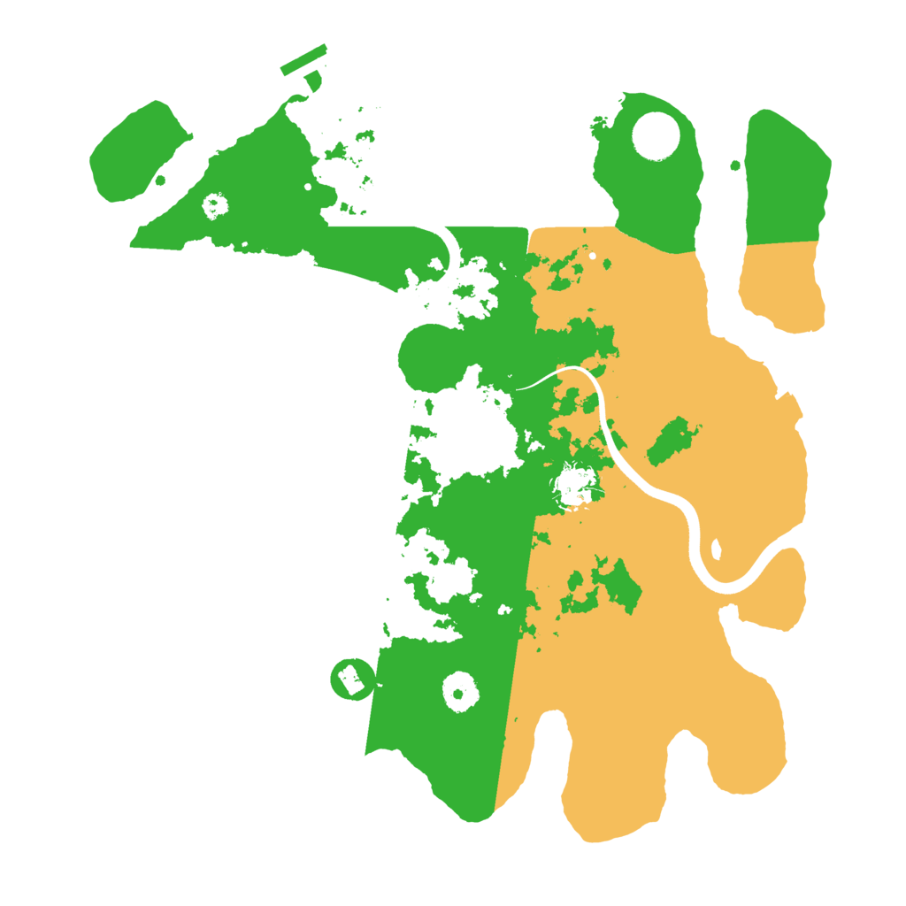 Biome Rust Map: Procedural Map, Size: 3600, Seed: 1083069528