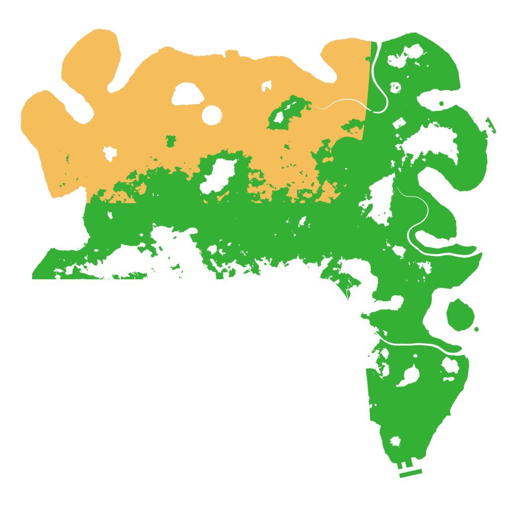 Biome Rust Map: Procedural Map, Size: 4500, Seed: 1831140071