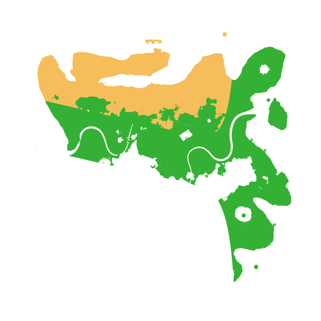 Biome Rust Map: Procedural Map, Size: 3000, Seed: 17112005