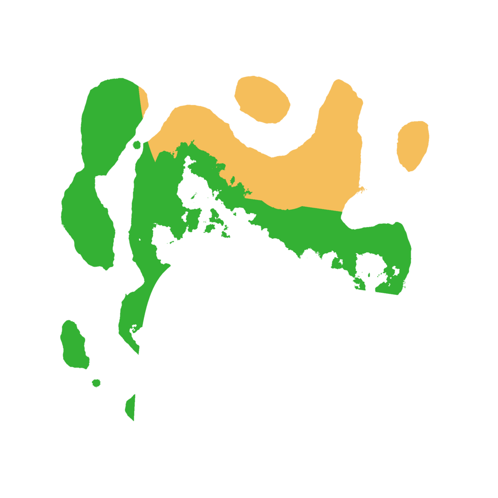 Biome Rust Map: Procedural Map, Size: 2500, Seed: 54642