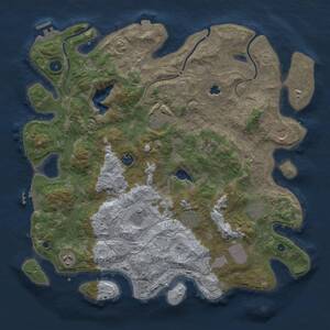 Thumbnail Rust Map: Procedural Map, Size: 4250, Seed: 1167928101, 16 Monuments