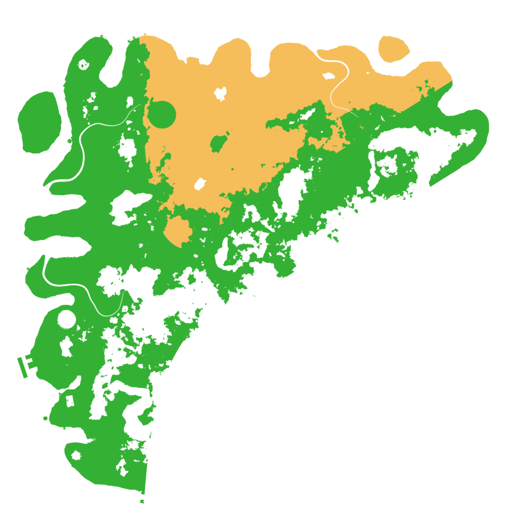Biome Rust Map: Procedural Map, Size: 5000, Seed: 1445546836