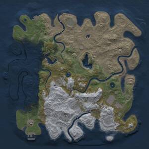 Thumbnail Rust Map: Procedural Map, Size: 4250, Seed: 1593753862, 16 Monuments