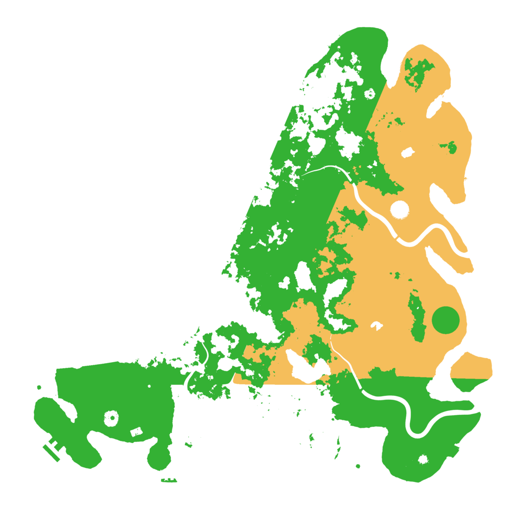 Biome Rust Map: Procedural Map, Size: 4900, Seed: 8374983