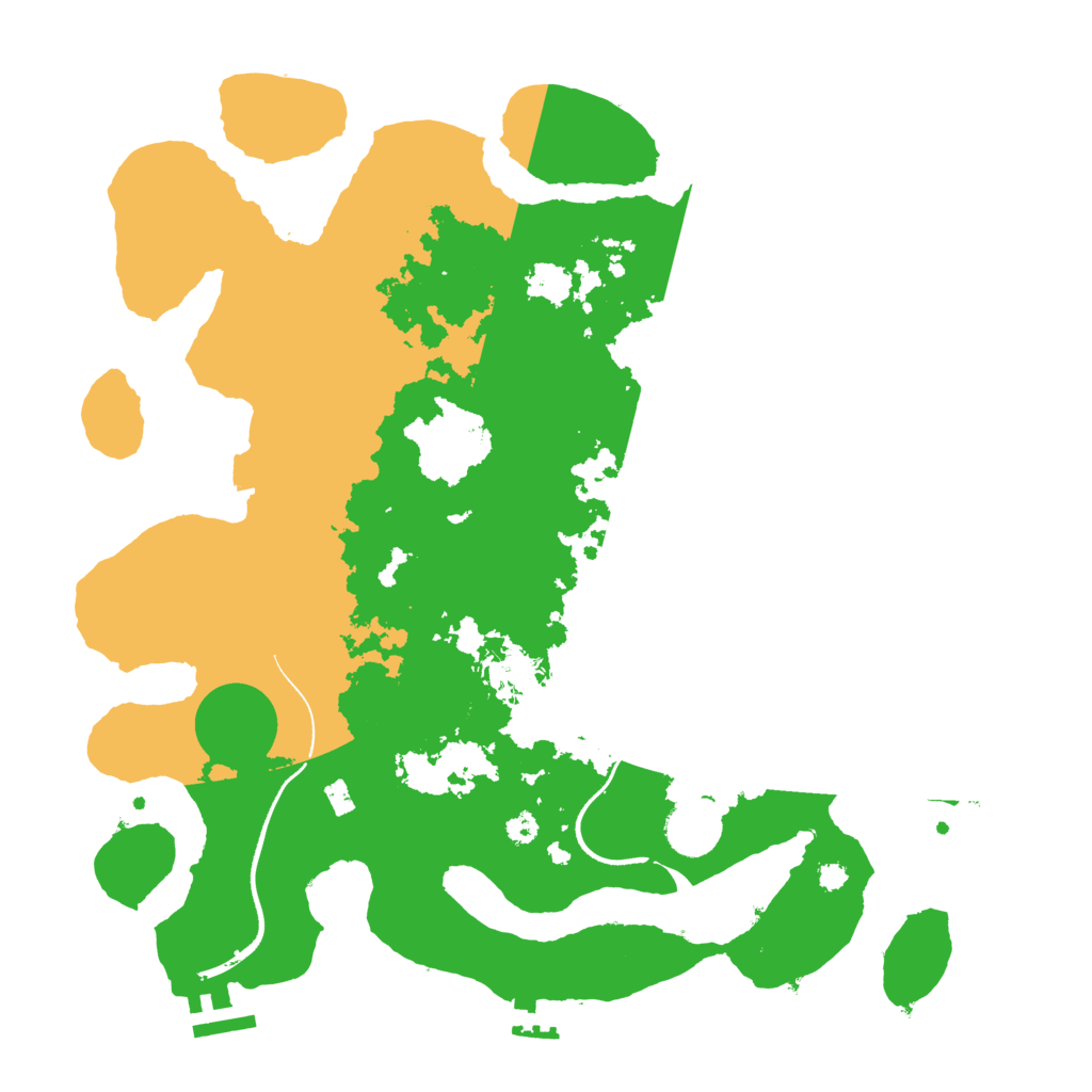 Biome Rust Map: Procedural Map, Size: 3500, Seed: 459551669
